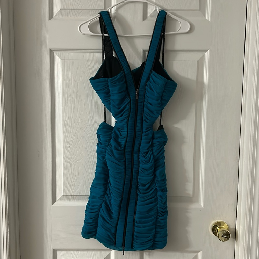 Bebe Aqua blue/green dress.